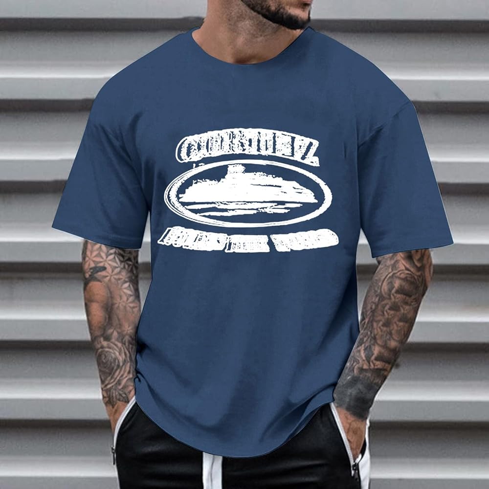CorteizTシャツ Corteiz Men's T-Shirt, Summer Y2K Tracksuit, Sports Short